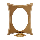 Cornice Portafoto Ovale In Alluminio 13x18cm Con Supporto
